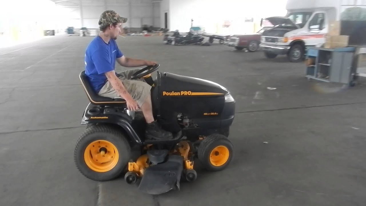 Poulan Pro Riding Mower YouTube