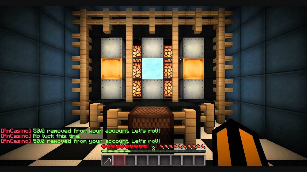 Minecraft Multiplayer Slot Machine! [Bukkit] [Plugin] YouTube