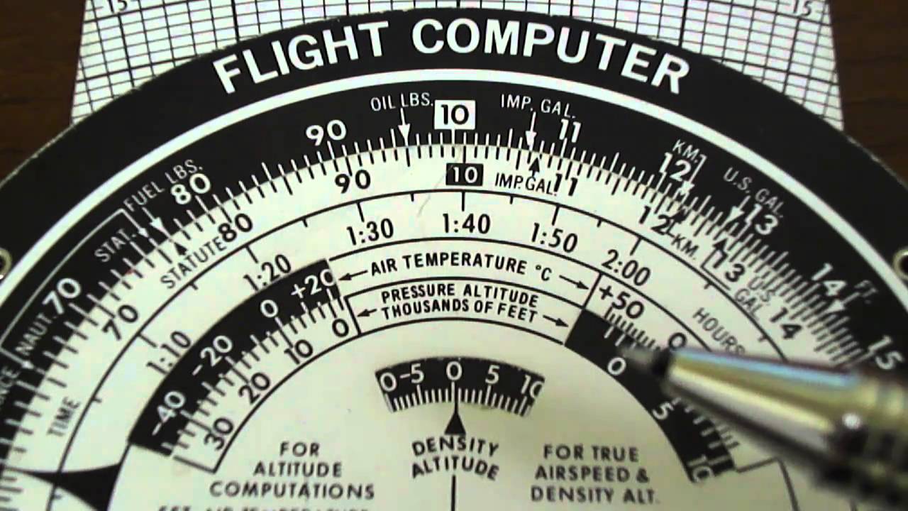 E6B Flight Computer Density Altitude YouTube