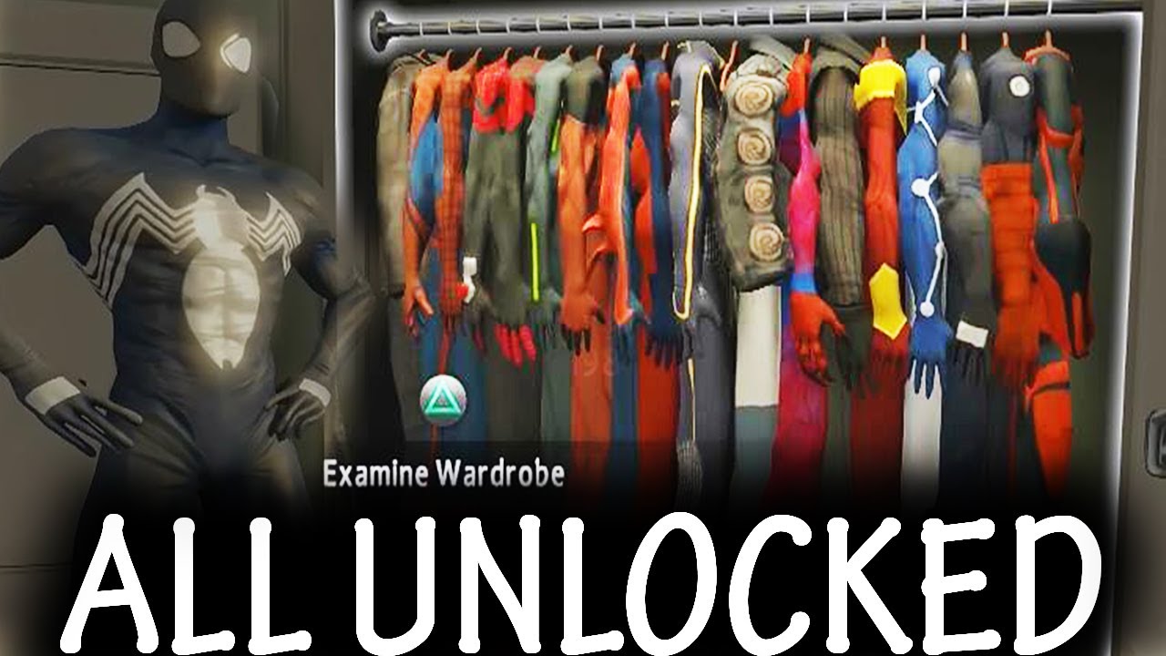 The Amazing SpiderMan 2 ALL Suits + DLC UNLOCKED [FULL] YouTube