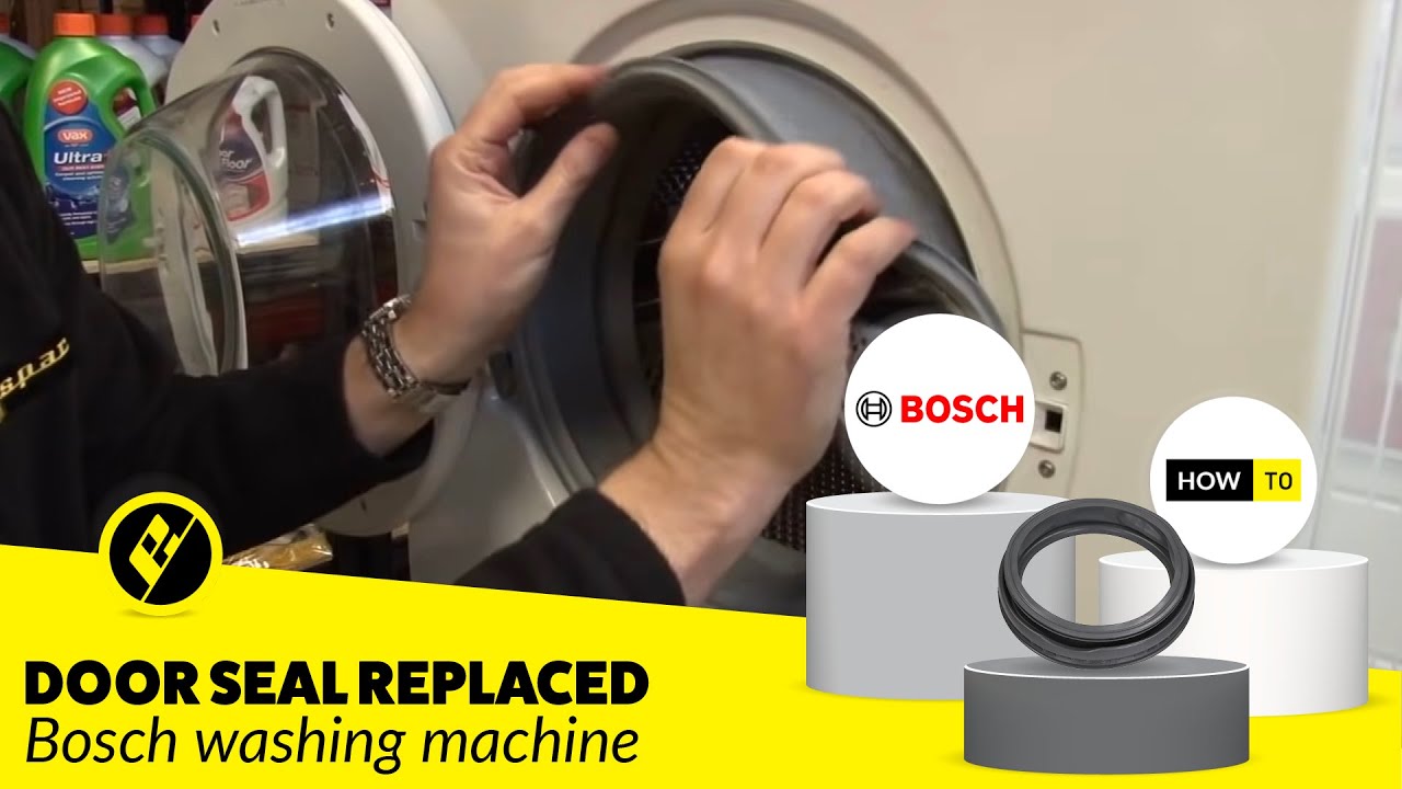 How to replace a washing machine door seal on a Bosch washer YouTube