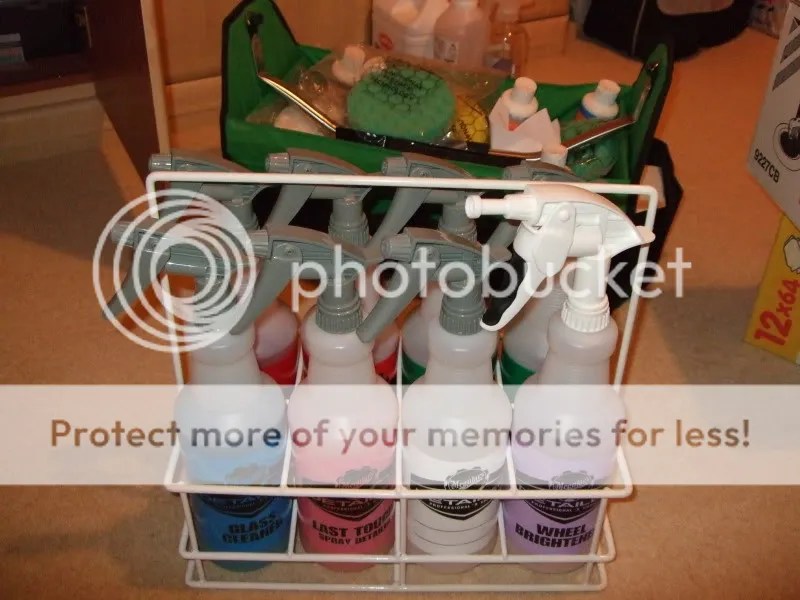 Spray bottle storage Detailing World Forum