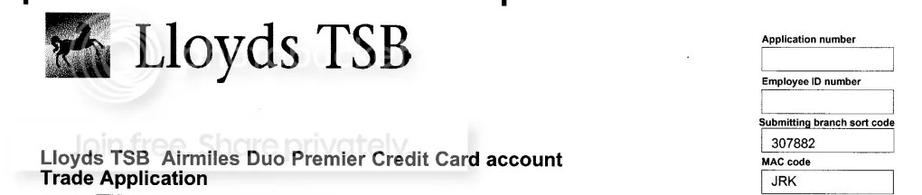 Lloyds Credit Card sort code on Agreement does not exist ? Forums