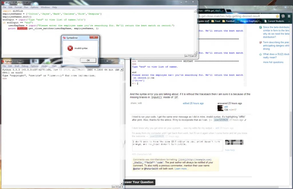 python difflib.get_close_matches() Help getting desired result Stack Overflow