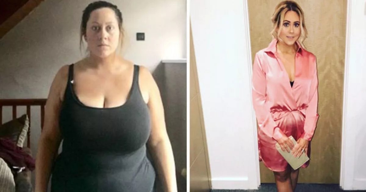 Mum sheds 6.5st after realising her 40HH boobs were bigger than her son