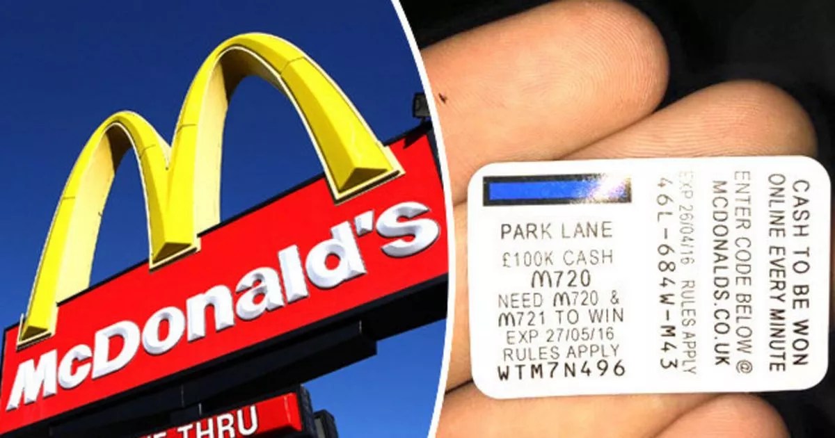 Who's got the other half? Brit's £100k McDonald's ticket plea goes