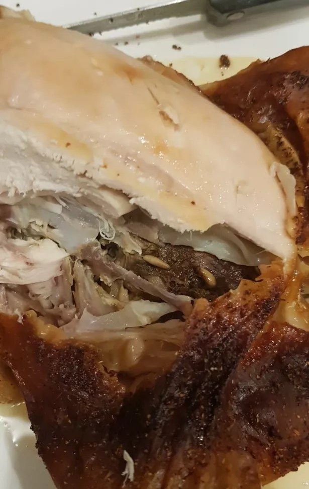 Maggots or chicken testicles? Mum's row with Asda over grim discovery