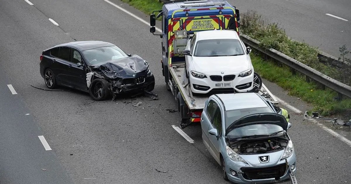 A38 blocked after car hits broken down vehicle in Plymouth updates Plymouth Live