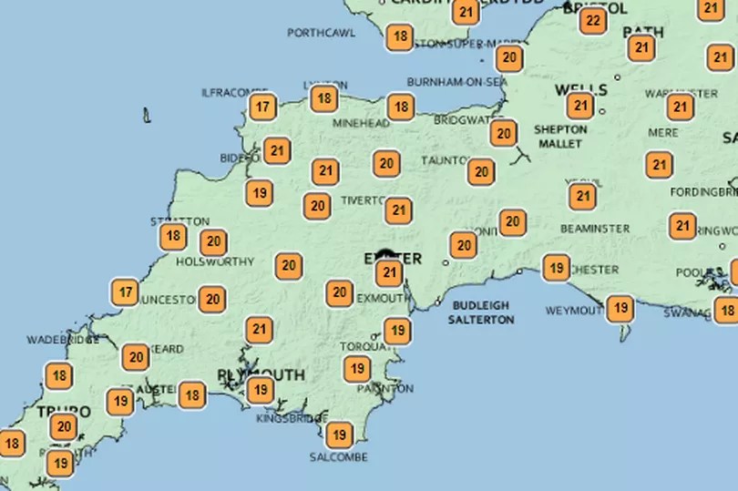 Met Office says Devon could bake in 24C sun this week Devon Live