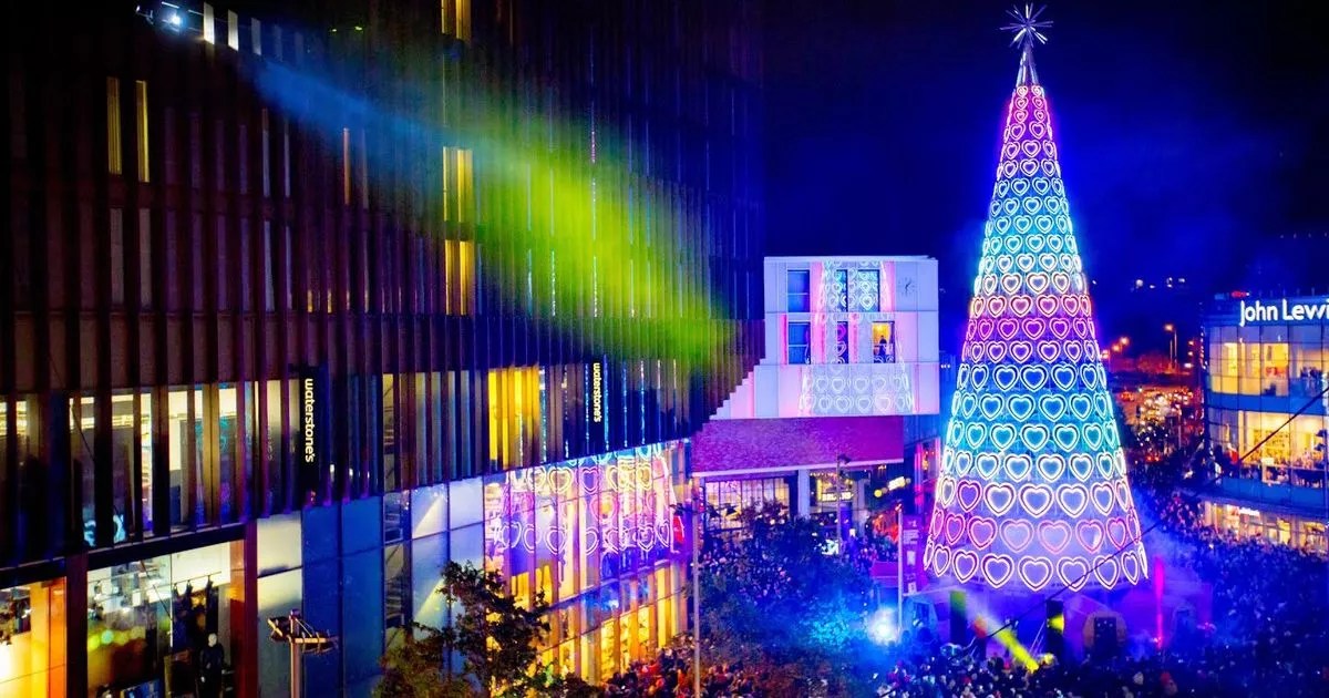 Liverpool 1 Christmas Lights 2023 What time is Liverpool ONE's Christmas lights switchon? Liverpool Echo