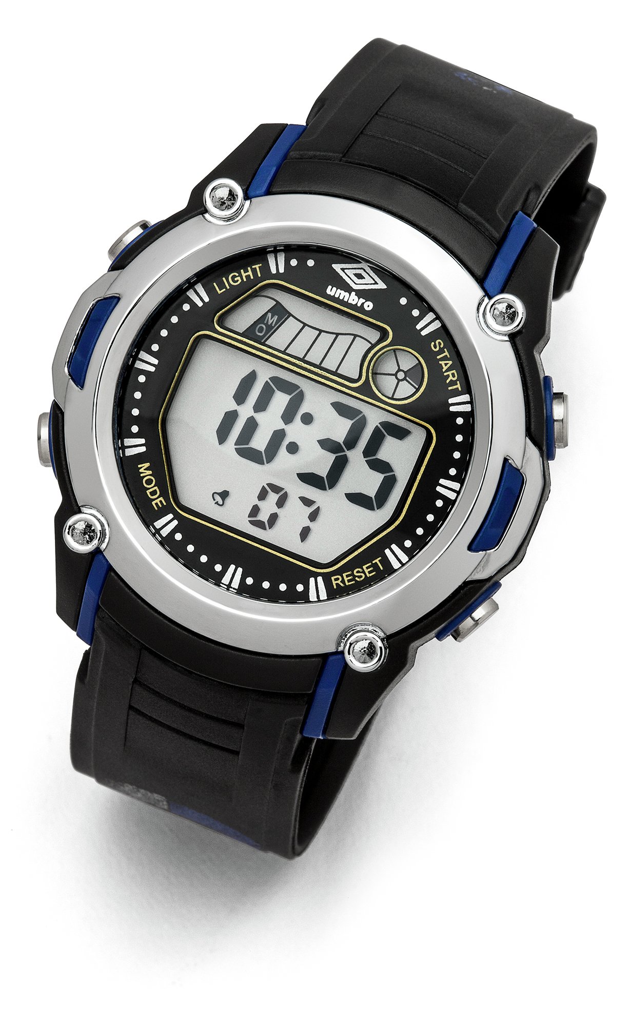 Umbro Black Plastic Strap LCD Watch (5274161) Argos Price Tracker