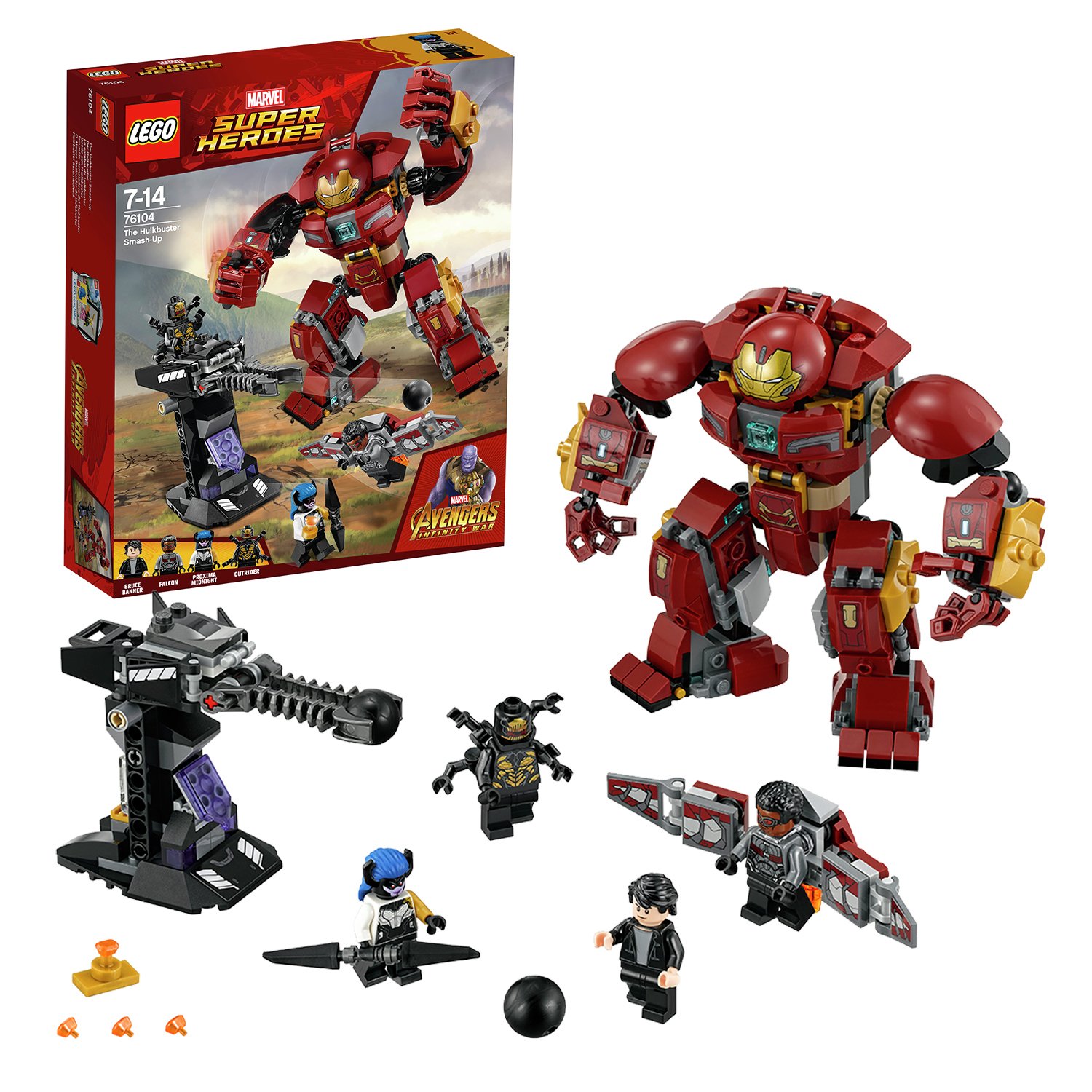 LEGO Marvel Avengers Hulkbuster Smashup Toy 76104 (7439904) Argos