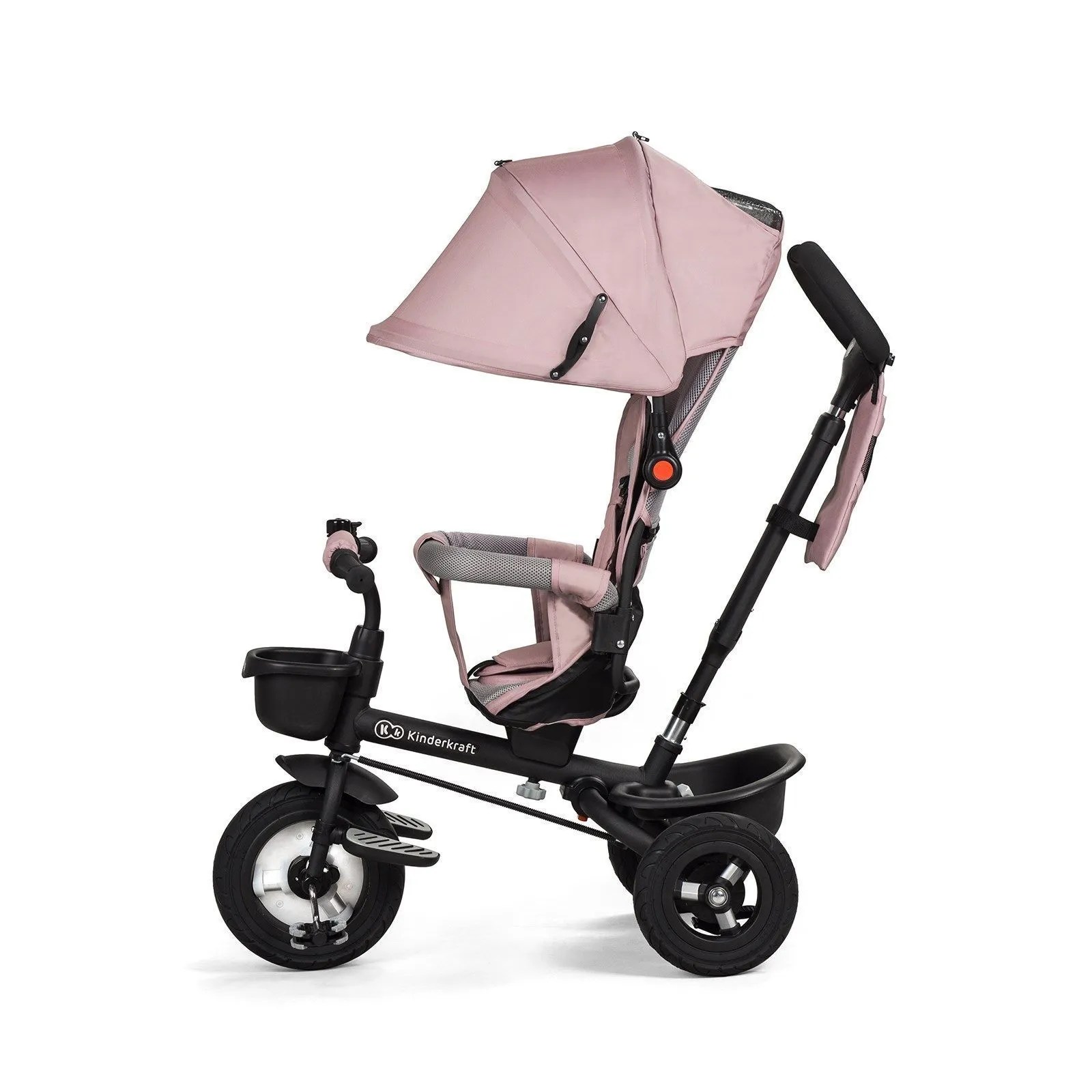 Tricycle évolutif KINDERKRAFT AVEO Rose 3 roues Pliable Pour enfants de 9 mois à 5 ans