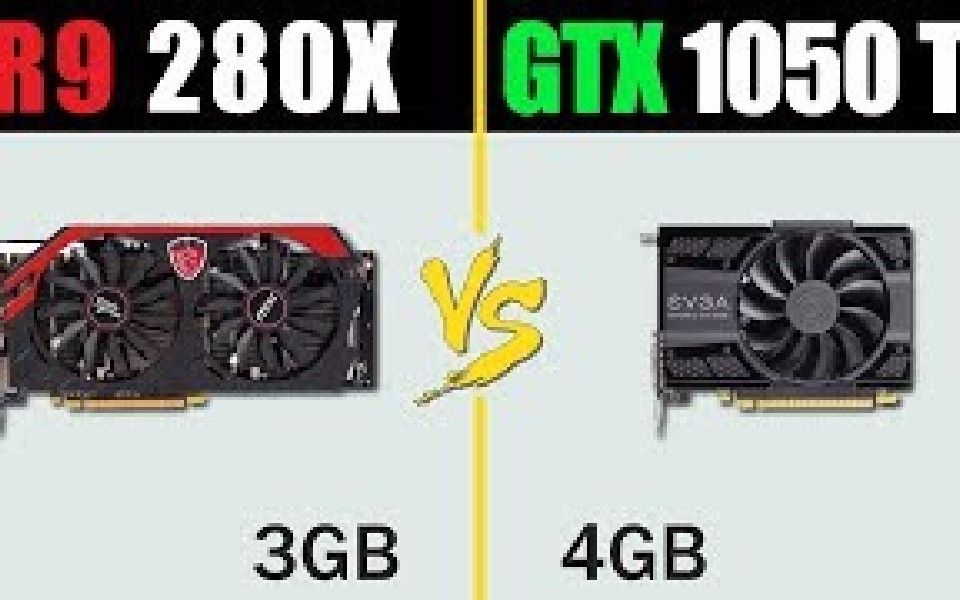 【显卡性能对比】GTX 1050 Ti vs Radeon R9 280X_哔哩哔哩_bilibili