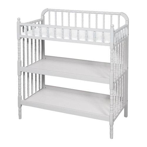 Light Grey Changing Table With 1Inch Waterproof Changing Pad