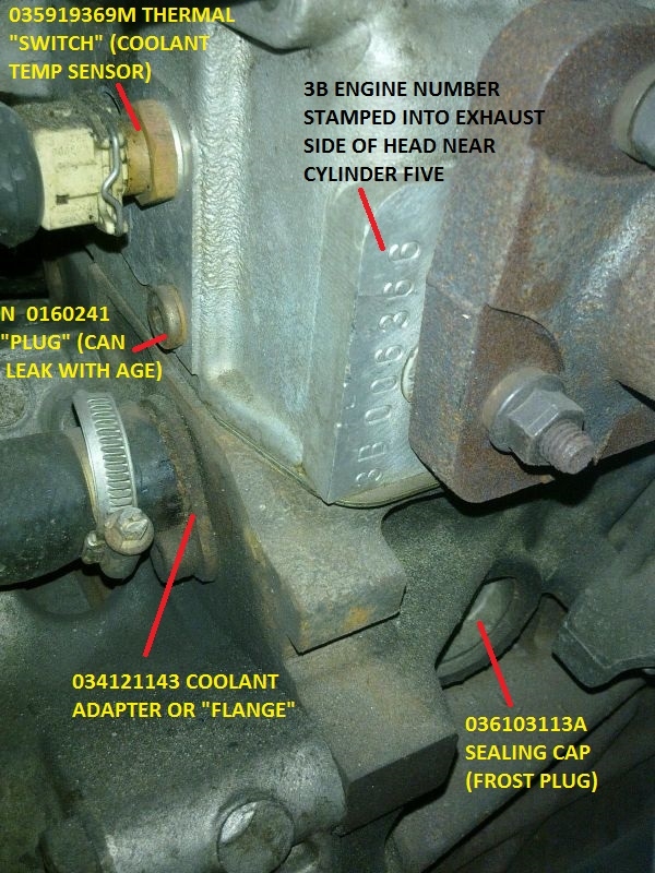 Quattroworld.com Forums: 20Vt Engine Numbers: Location And Aan, Aby And Adu Engine Build Dates