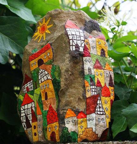 чугунки разрисованный мордочки для сада