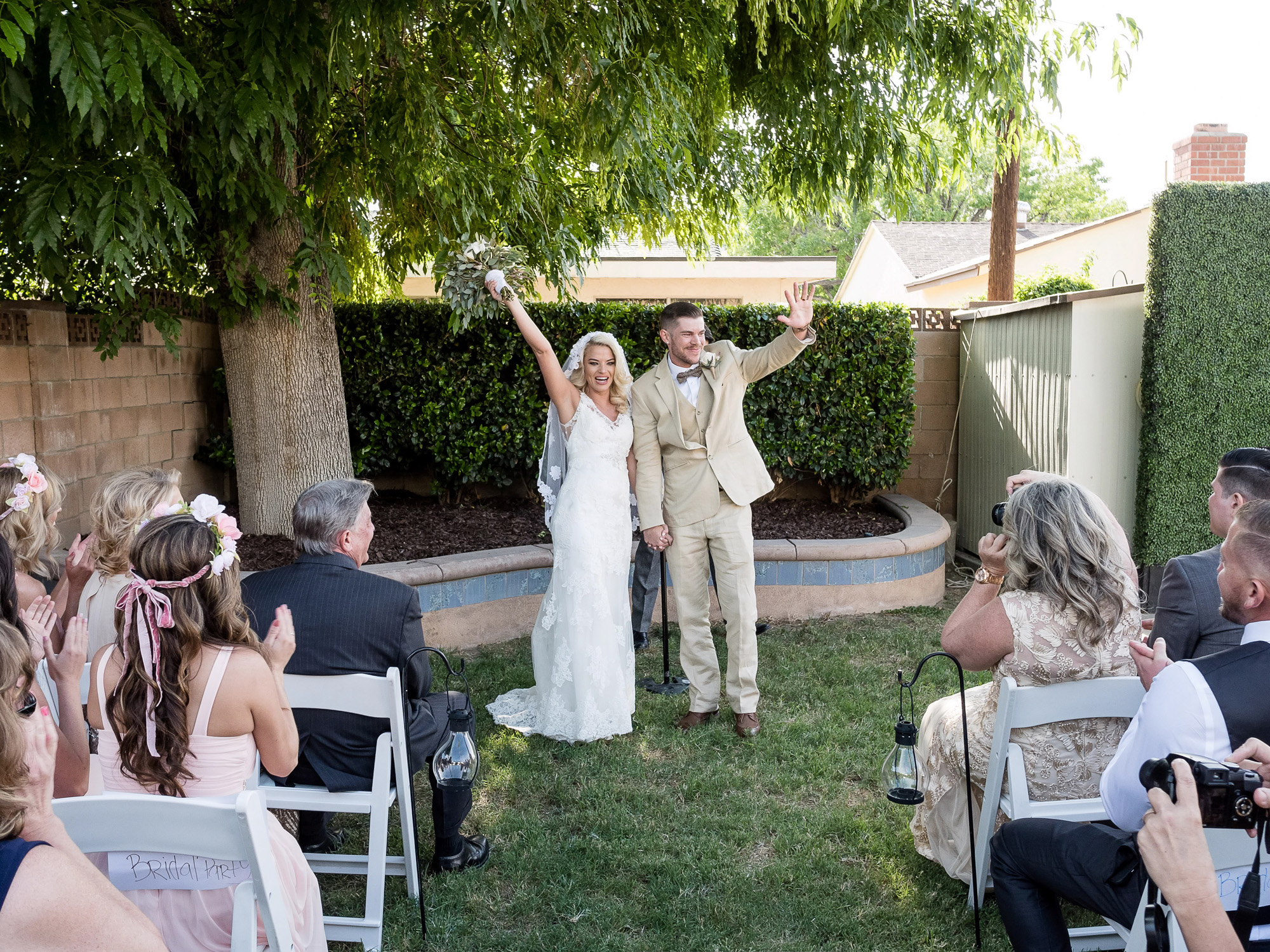 A Rustic and Romantic Backyard Wedding