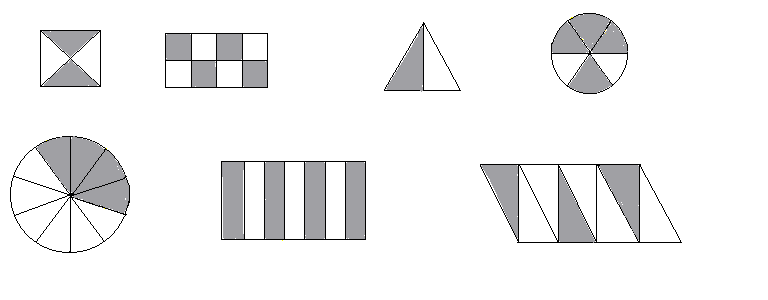 NEW 383 FRACTION WORKSHEET SHAPES fraction worksheet