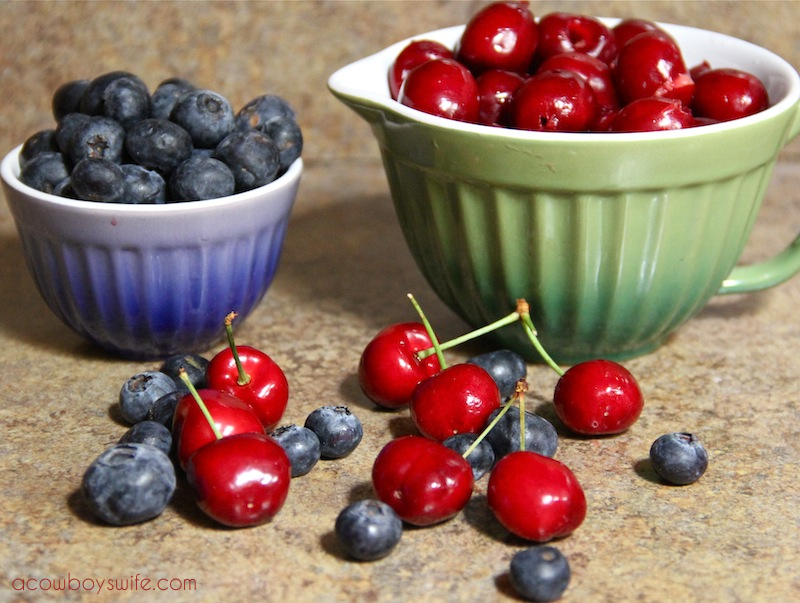 Homemade CherryBlueberry Ice Cream A Cowboy's Wife