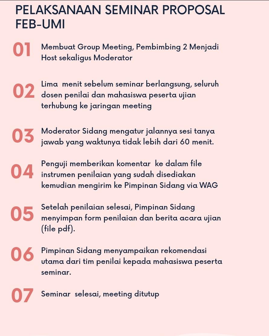 Tata Cara Pembayaran, pendaftaran, Pelaksanaan Seminar