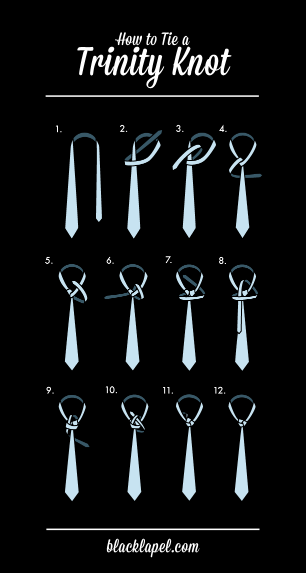 How to Tie a Trinity Necktie Knot AllDayChic
