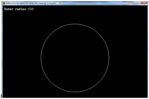 Implementing Midpoint Circle Algorithm in C++