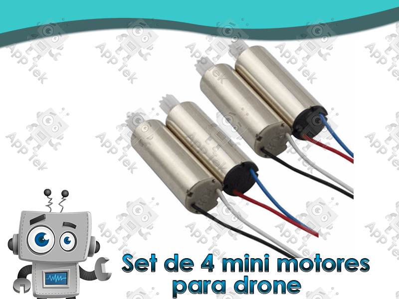 Set de Micro Motores para Dron tipo X5c AppTek