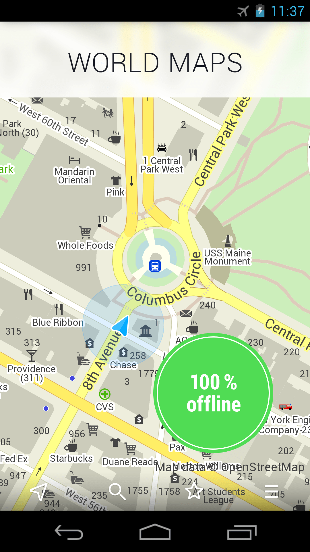 MAPS.ME, una interesante app para consultar mapas offline