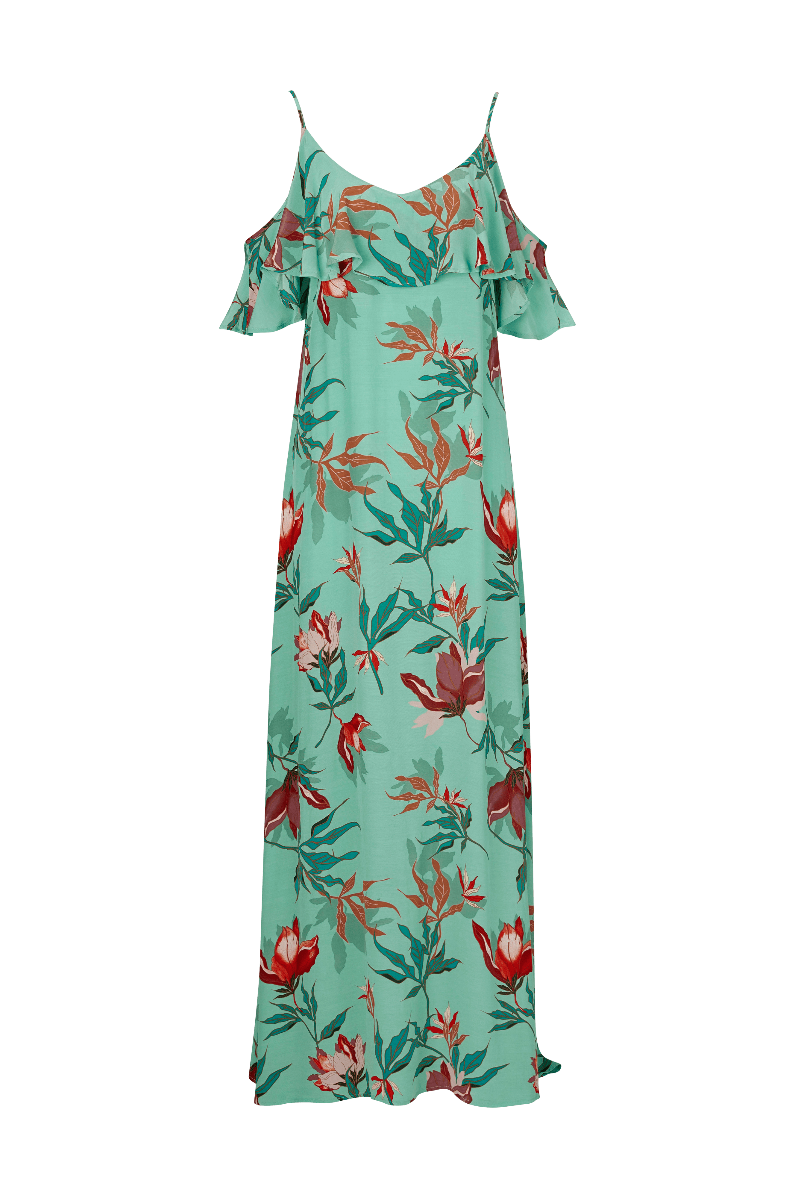 Soaked in Luxury Lavada Maxi Dress maksimekko Vihreä Juhlamekot