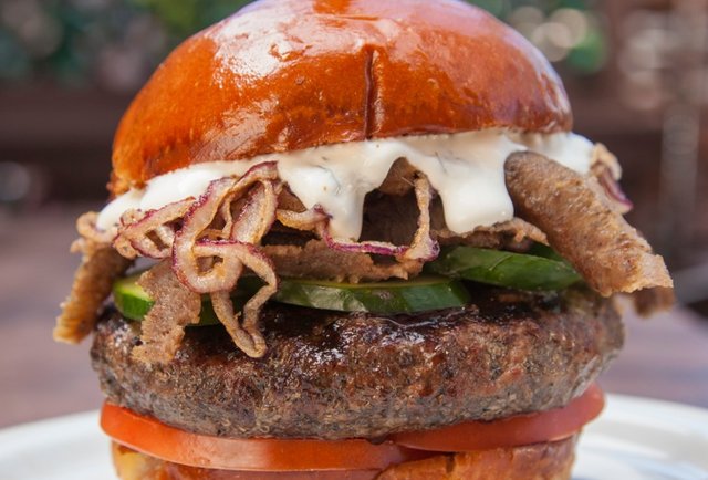 Slater's 50/50 Gyro Burger is the April Burger of the Month Thrillist