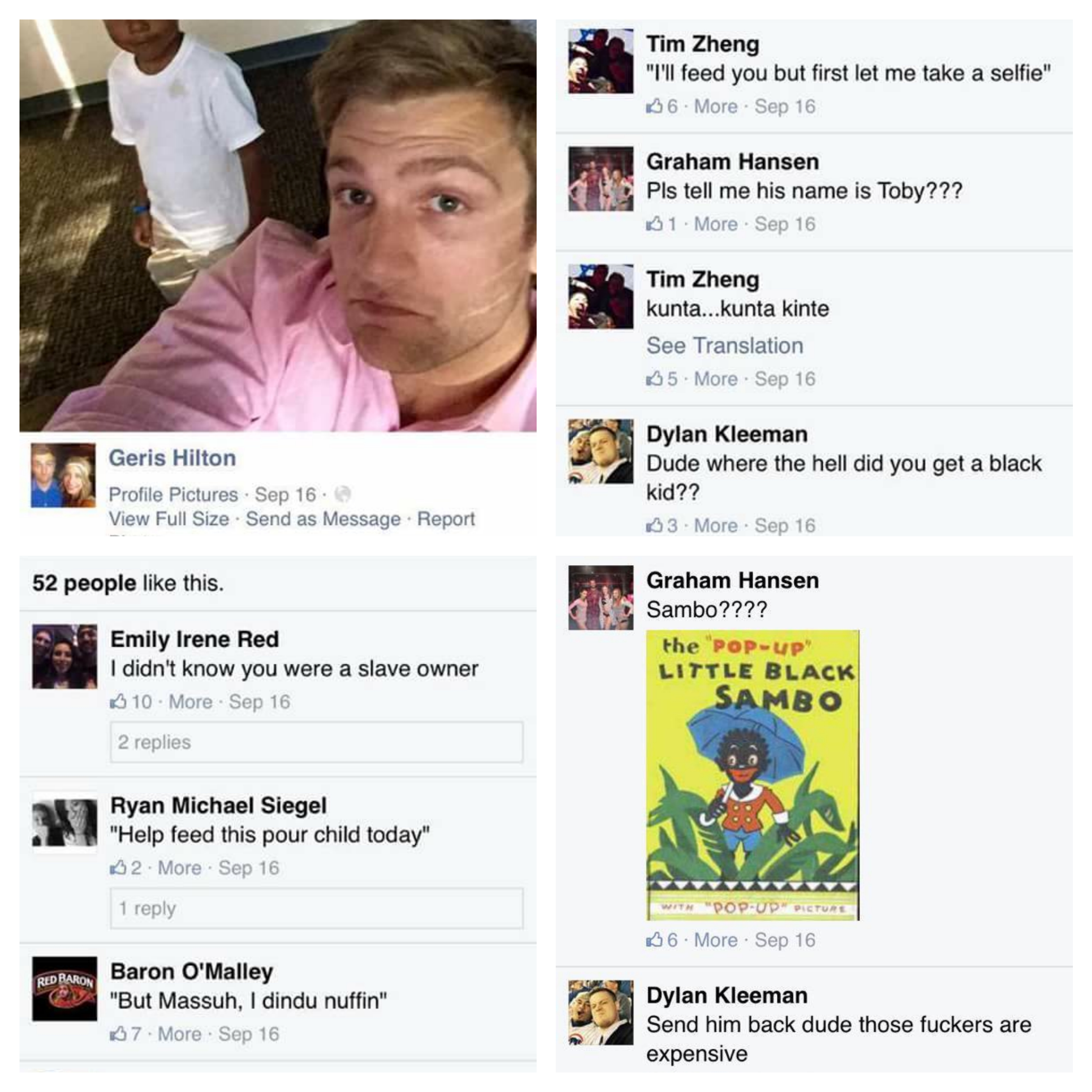 Multiple Firings After Racially Charged Facebook Remarks