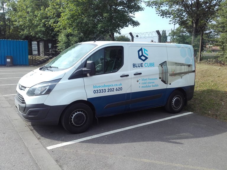 BLUE CUBE PORTABLE COLD STORES UNVEILS STRIKING NEW VAN