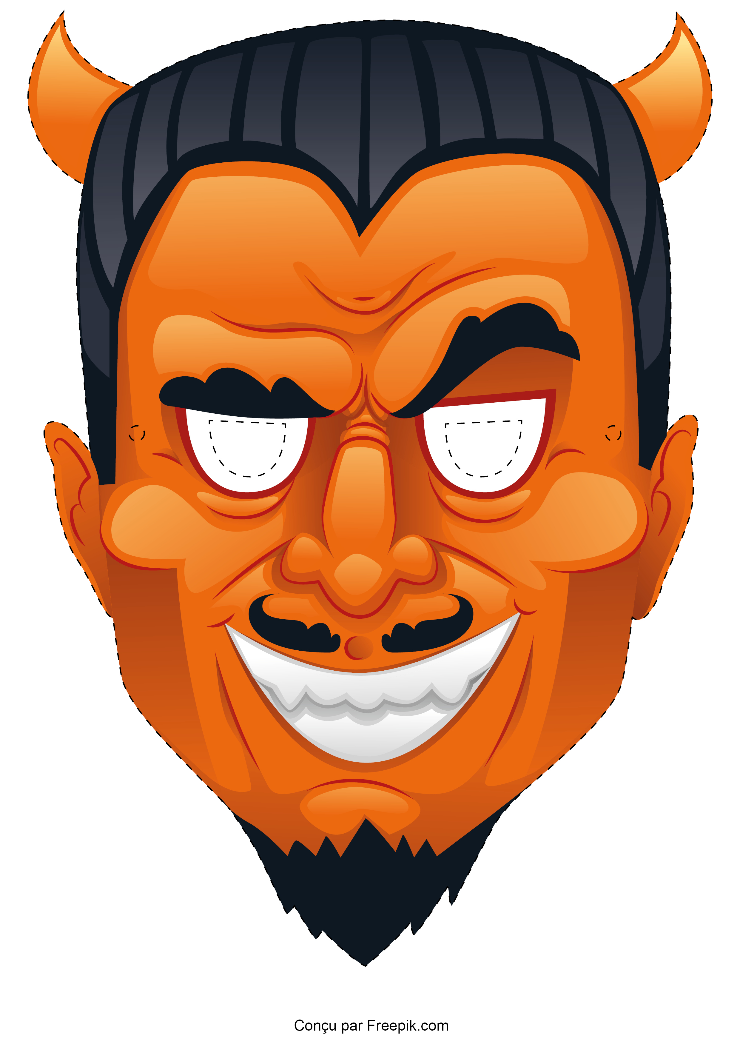 Le masque d'Halloween à imprimer