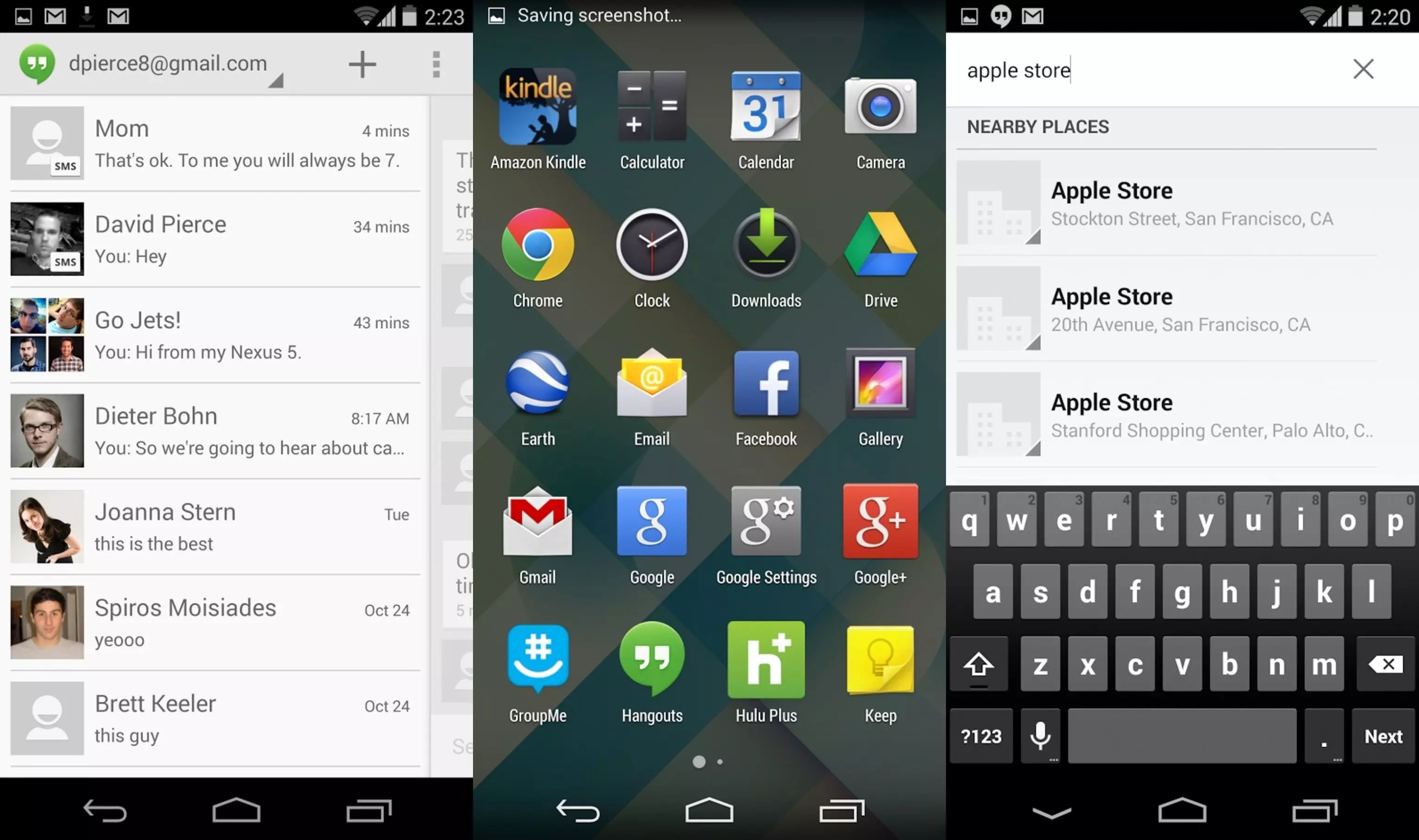 Google shows off the new features of Android 4.4 Kit Kat