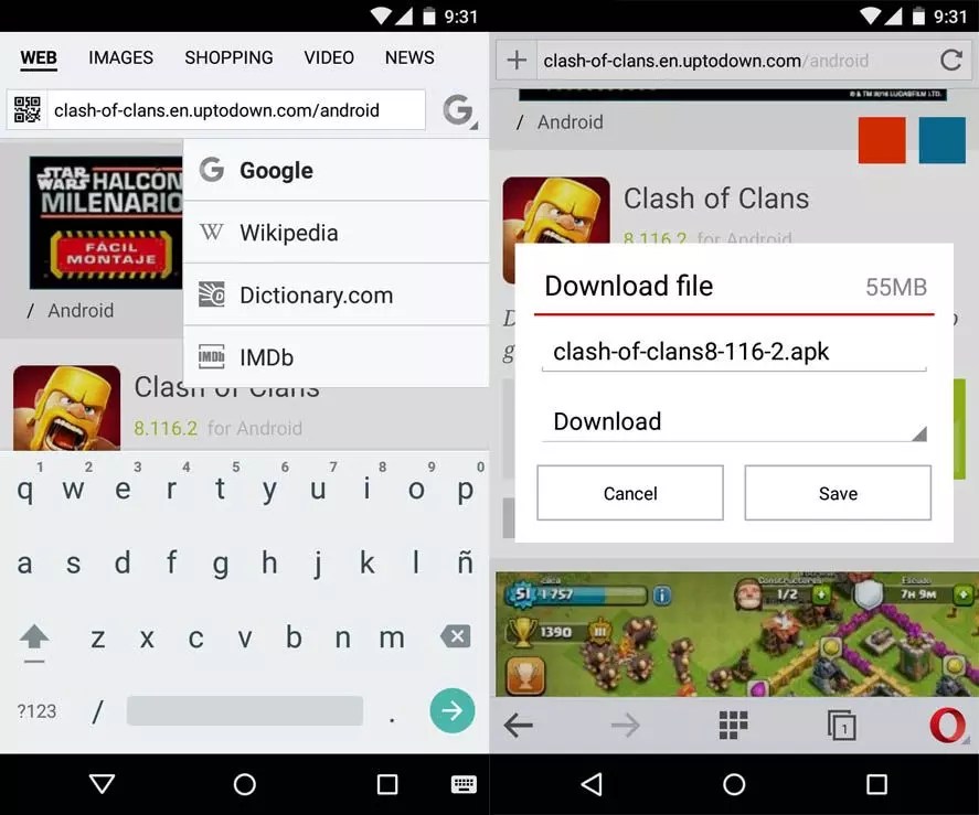 New features on Opera Mini, the mostdownloaded browser on