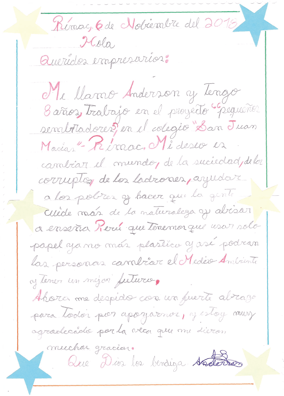 La carta de los niños el detrás de cámaras Transformar
