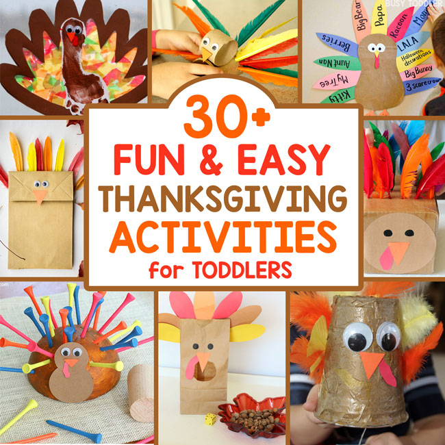 30+ Thanksgiving Activities for Toddlers