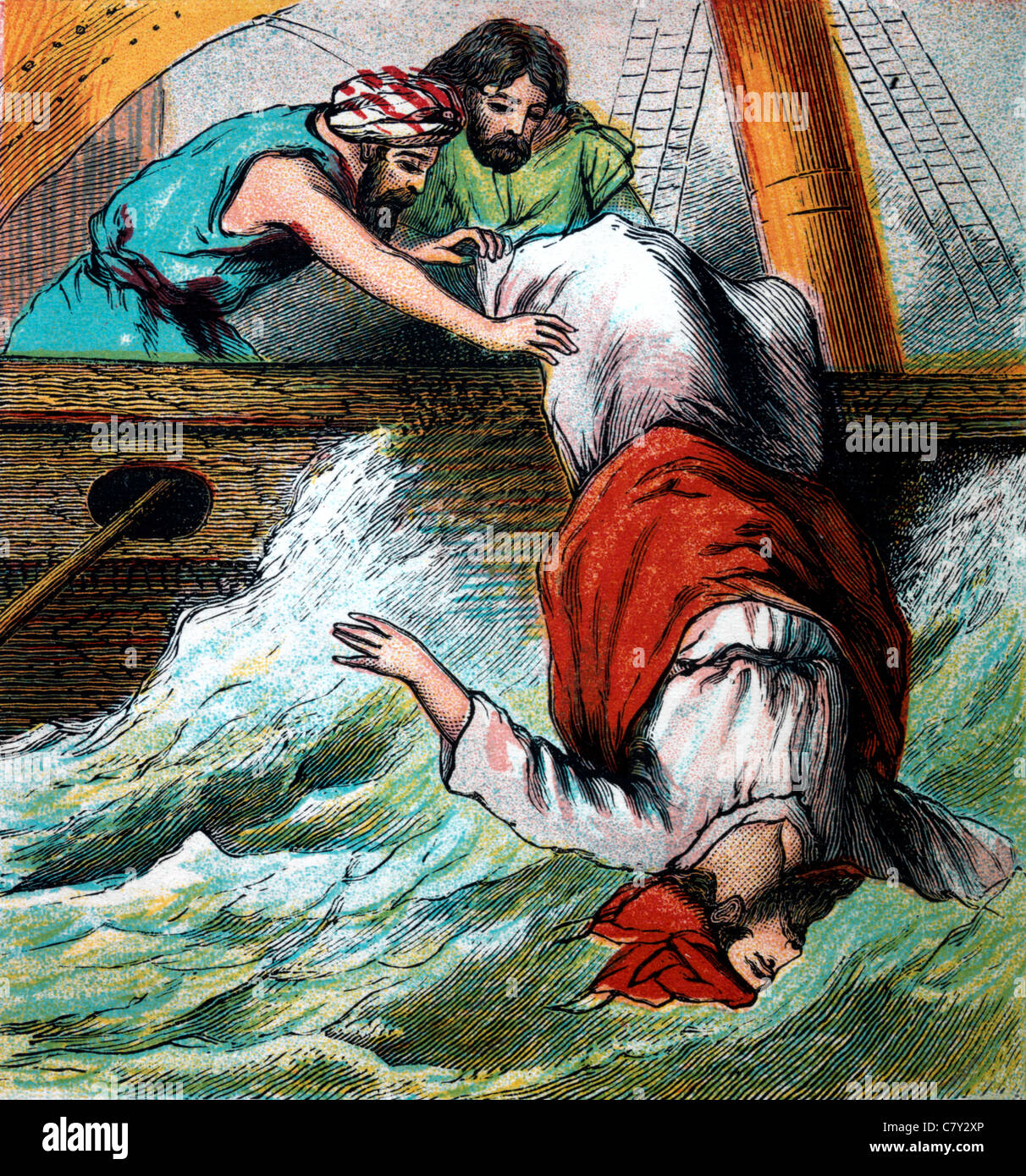 Illustration From The Story Of Jonah And The Whale Jonah