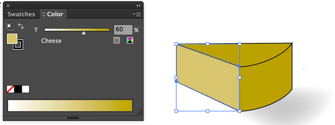 How To Create A Tint For A Swatch Colour In Adobe Illustrator