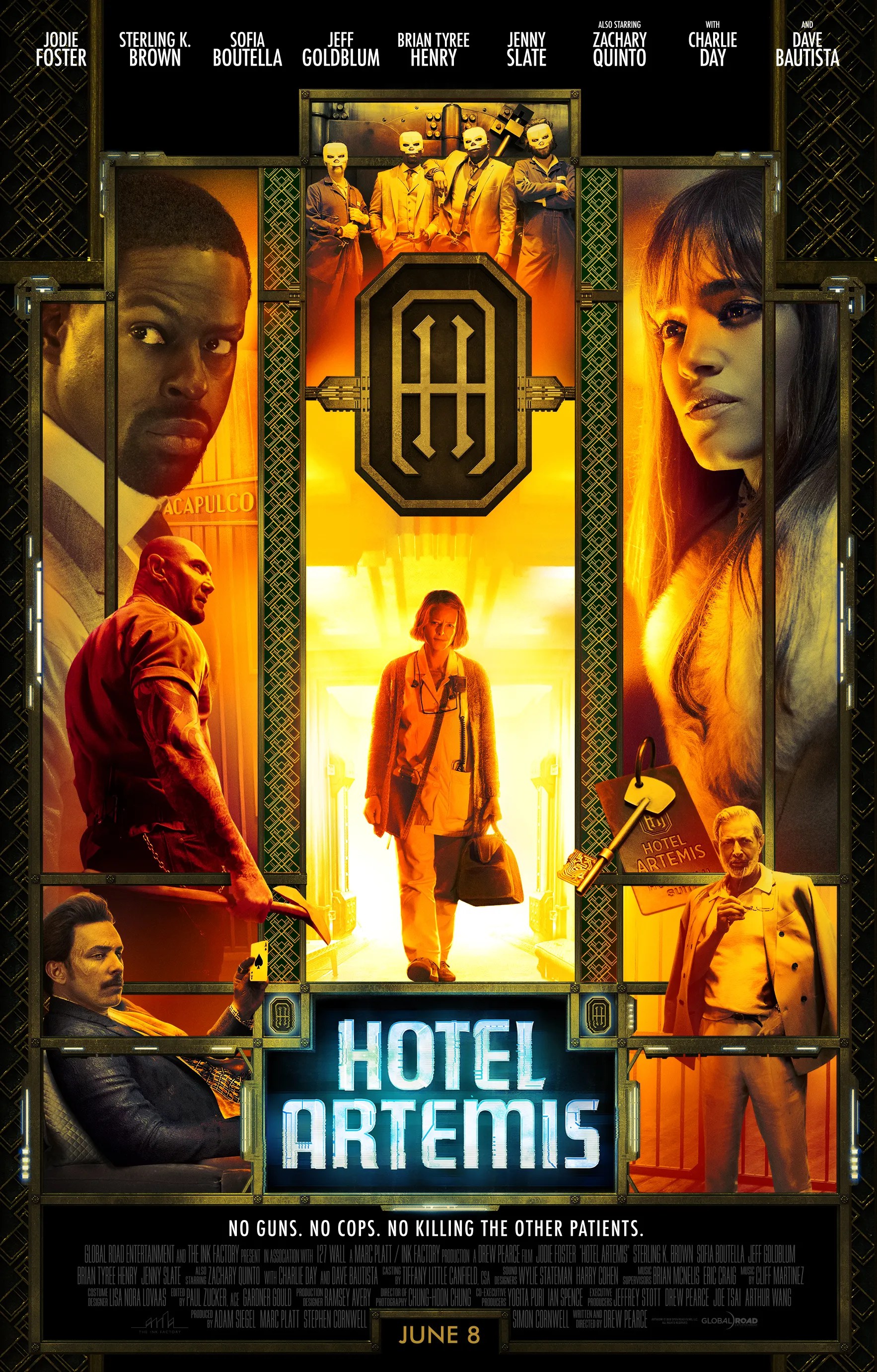 Hotel Artemis Screening with Jodie Foster, Jeff Goldblum Q