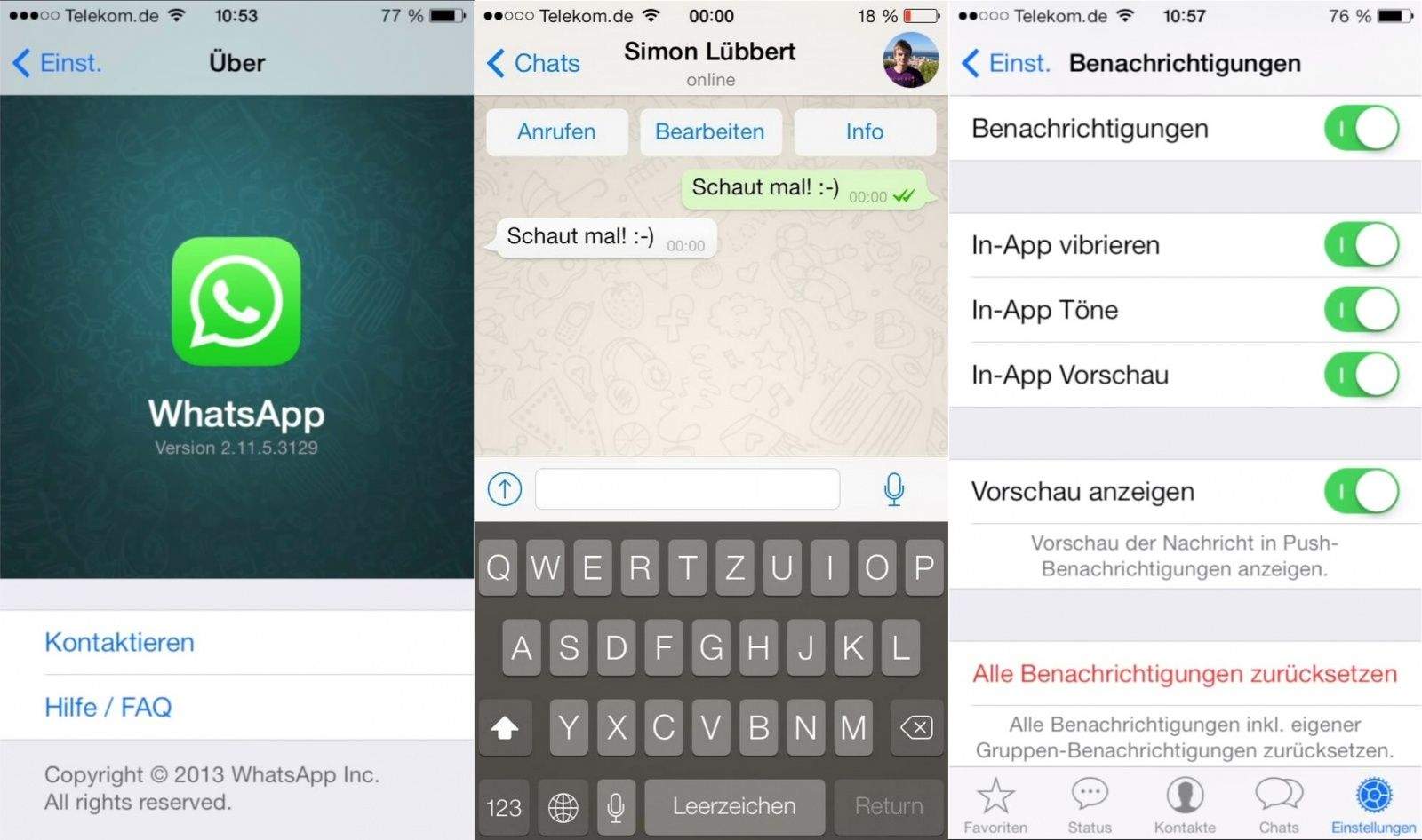 WhatsApp's iOS 7 Update Gets Shown Off Early