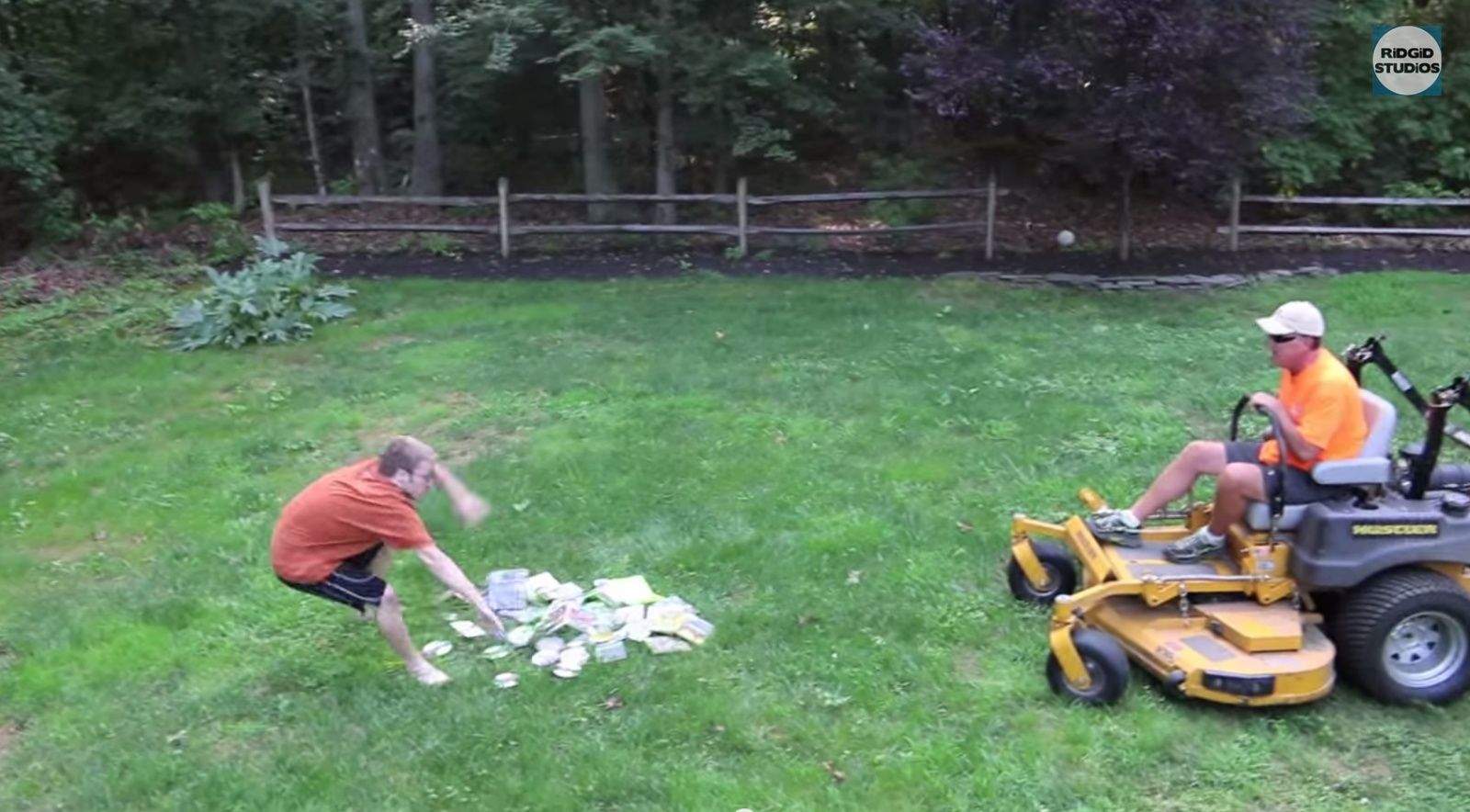 Dad mows down video games and we can't stop watching
