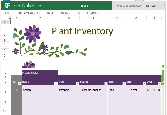 Free Garden Planner Template For Excel Online