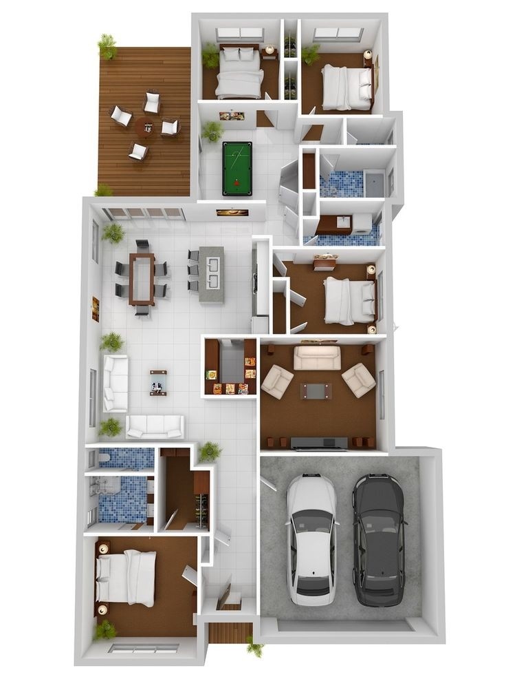 4 Bedroom Apartment/House Plans