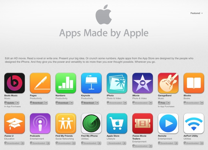 Apple Adds Beats Music to App Store List of 'Apps Made by