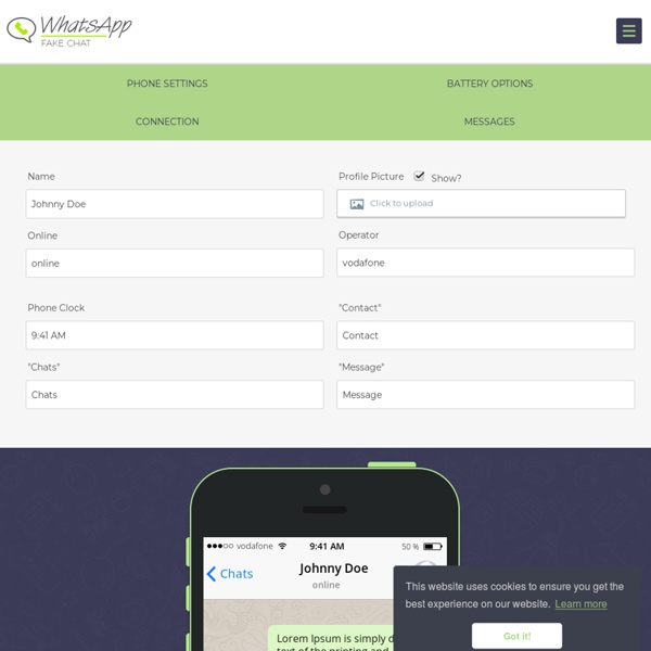 Fake WhatsApp Chat Generator Pearltrees
