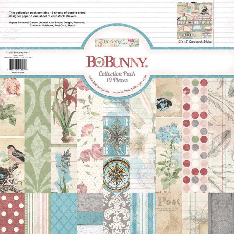 Bo Bunny Garden Journal Collection 12 x 12 Collection Pack
