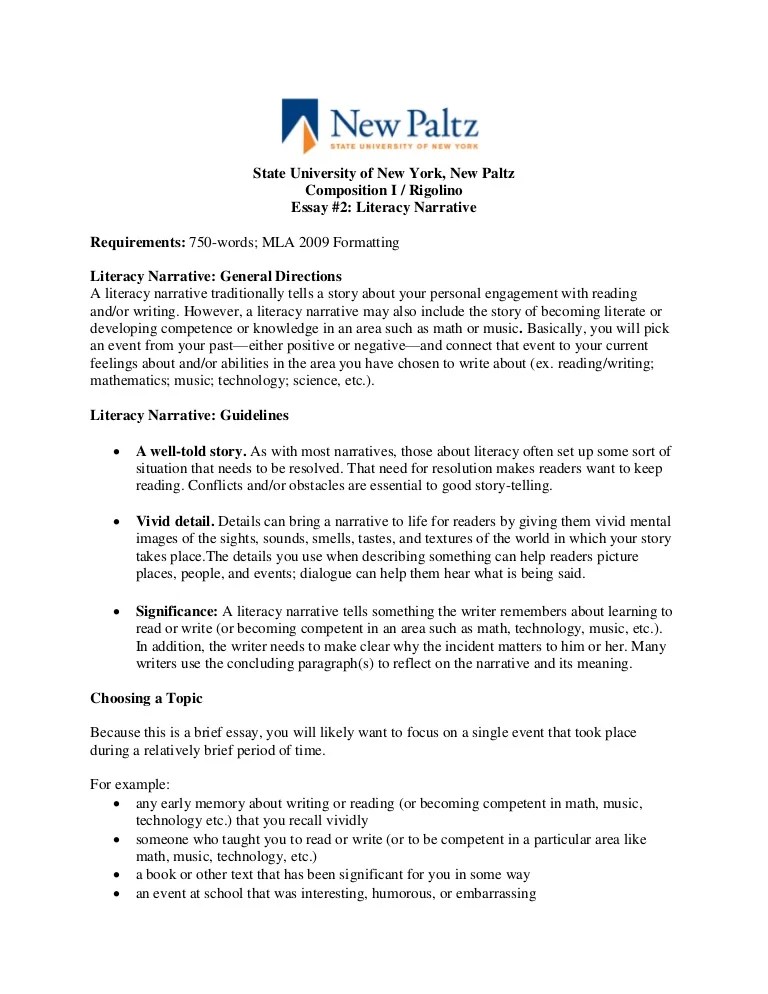 Essay 2 literacy narrative