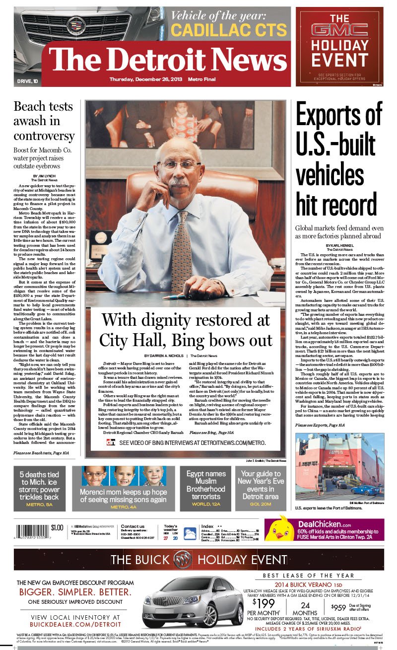 The Detroit News December 26, 2013